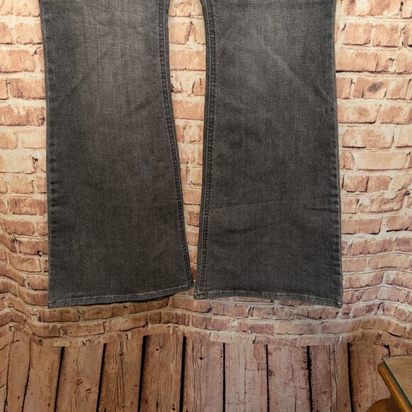 Lee Mid Rise Flare Legendary Style Jeans GRAY Size 14 Med - Picture 2 of 12